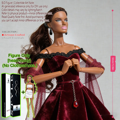 1/6 Scale Fashion BJD Doll 12 Joint Articulated Body Art Collection Doll For Home Decor
