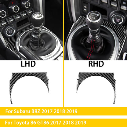 For Subaru BRZ Toyota 86 GT86 2017 2018 2019 Carbon Fiber Car Accessories Gear Shift Cup Holder Air Conditioning Trim Sticker