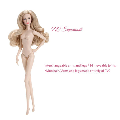 32cm Supermodel Figure Doll Multi-skin Tone Art Model With Straight/curly Hair Display Collectible Doll For Gifting & Collection