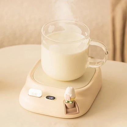 220V Coffee Mug Warmer Cup Heater Electric Hot Plate 4 Temperature Settings Warmer Cup Coaster for Tea Milk Water Heating Pad