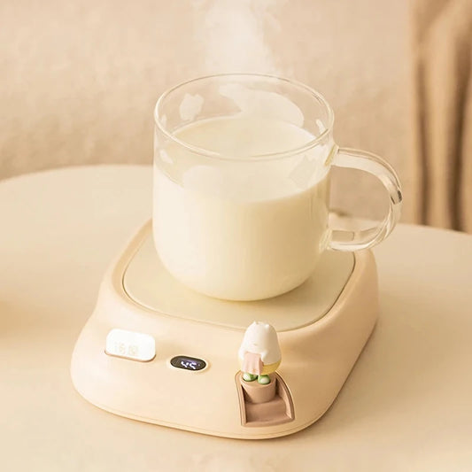 220V Coffee Mug Warmer Cup Heater Electric Hot Plate 4 Temperature Settings Warmer Cup Coaster for Tea Milk Water Heating Pad