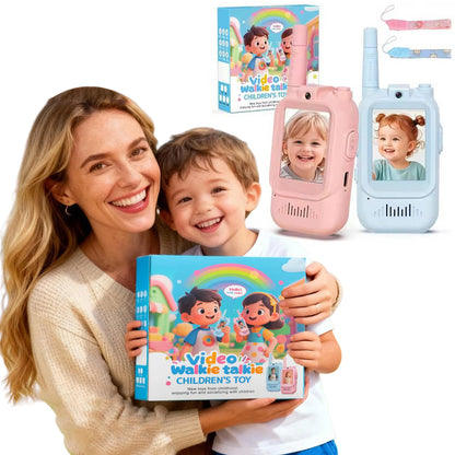 2 Pack Video Walkie Talkies Toys For Kids Rechargeable Kids Walkie Talkies with HD Camera & 3 Voice Changer Boy Girl Ideal Gifts