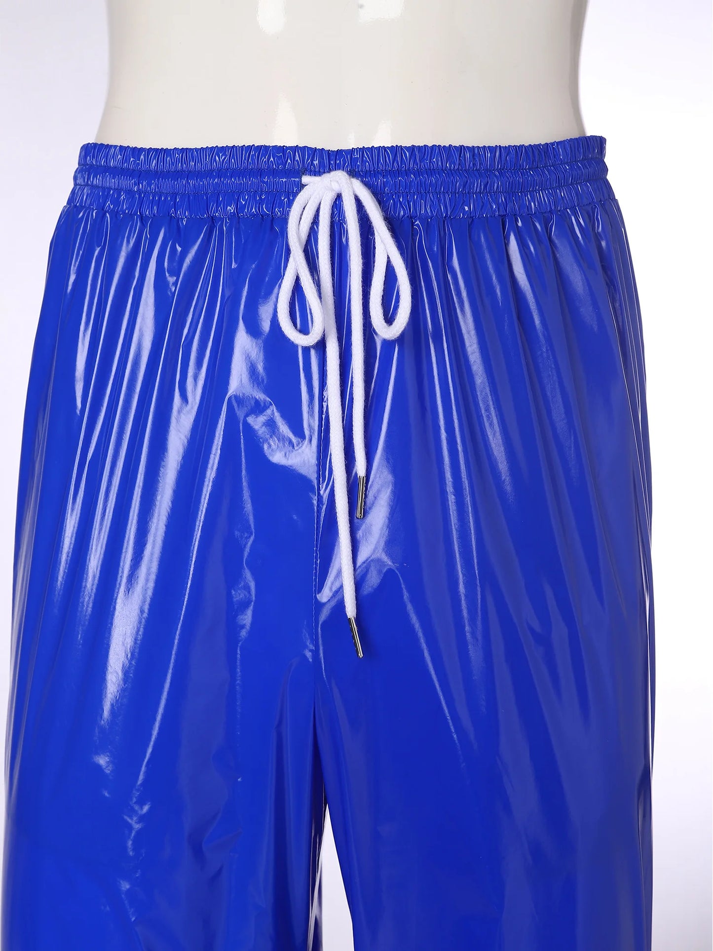 Mens Waterproof Jogging Pants Drawstring Waistband Trousers Pants for Dance Workout Quick-drying Beach Cycling Wear Long Pants