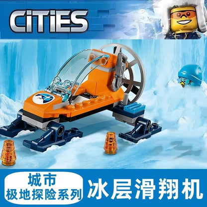 Compatible Brick Sets City Series Building Blocks 60062 Arctic Exploration Icebreaker Ship Large Model Children's Gift Toys