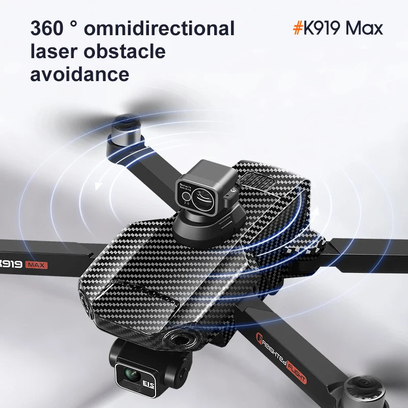New K919 MAX Drone 8K GPS Professional HD 3-axis Gimbal Aerial Screen Remote Control Aircraft 5G HD Dual Camera Security drone