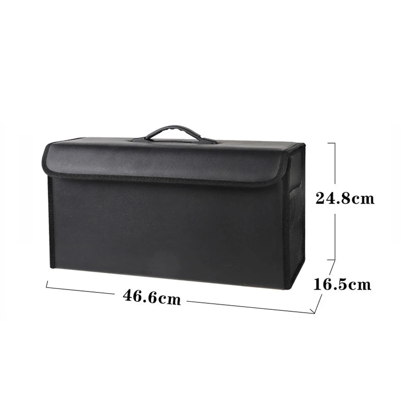 Car Trunk Collapsible Leather Tidying Stowing Box Accessories For Audi Sline A1 A3 A4 A5 A6 A7 A8 B8 B9 B6 C6 Q2 Q3 Q5 Q7 Q8 TT