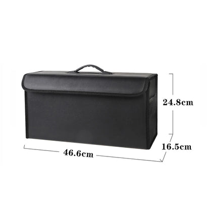 Car Trunk Collapsible Leather Tidying Stowing Box Accessories For Audi Sline A1 A3 A4 A5 A6 A7 A8 B8 B9 B6 C6 Q2 Q3 Q5 Q7 Q8 TT