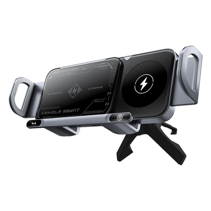 Car Wireless Charger Stand Fold Screen Fast Charging For Samsung Galaxy Z Fold 6 5 4 S24 Ultra iPhone 16 15 14 Pro Phone Holder