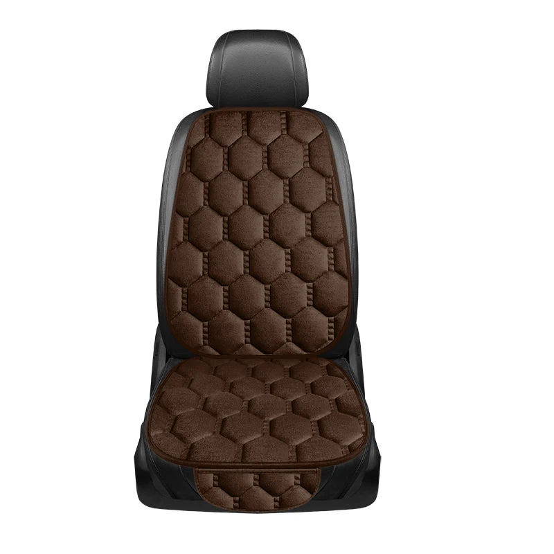 Winter Warm and Thick Velvet Car Seat Cushion Four Seasons Universal Single Seat Small Three piece Plush Warm Five Seat Anti sli