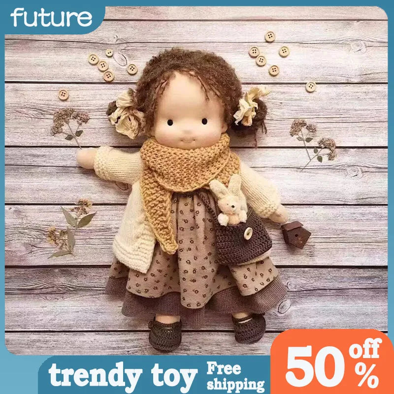 30cm New Waldorf Handmade Cotton Stuffed Plush Doll Kawaii Anime Collection Model Room Decoration Festival Gift Adults Toys