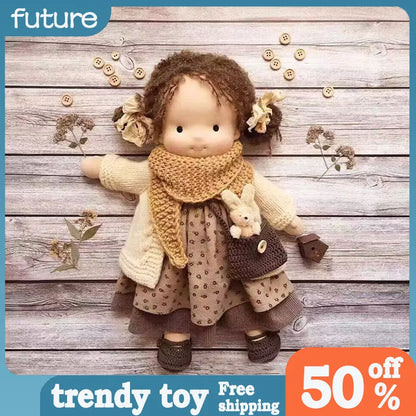 30cm New Waldorf Handmade Cotton Stuffed Plush Doll Kawaii Anime Collection Model Room Decoration Festival Gift Adults Toys