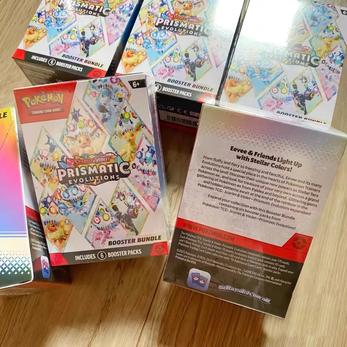 HOT! 72Pcs Pokemon Card Prismatic Evolutions PHANTASMAL FLAMES Scarlet Violet 72 Bolt English Booster Battle Transaction Card