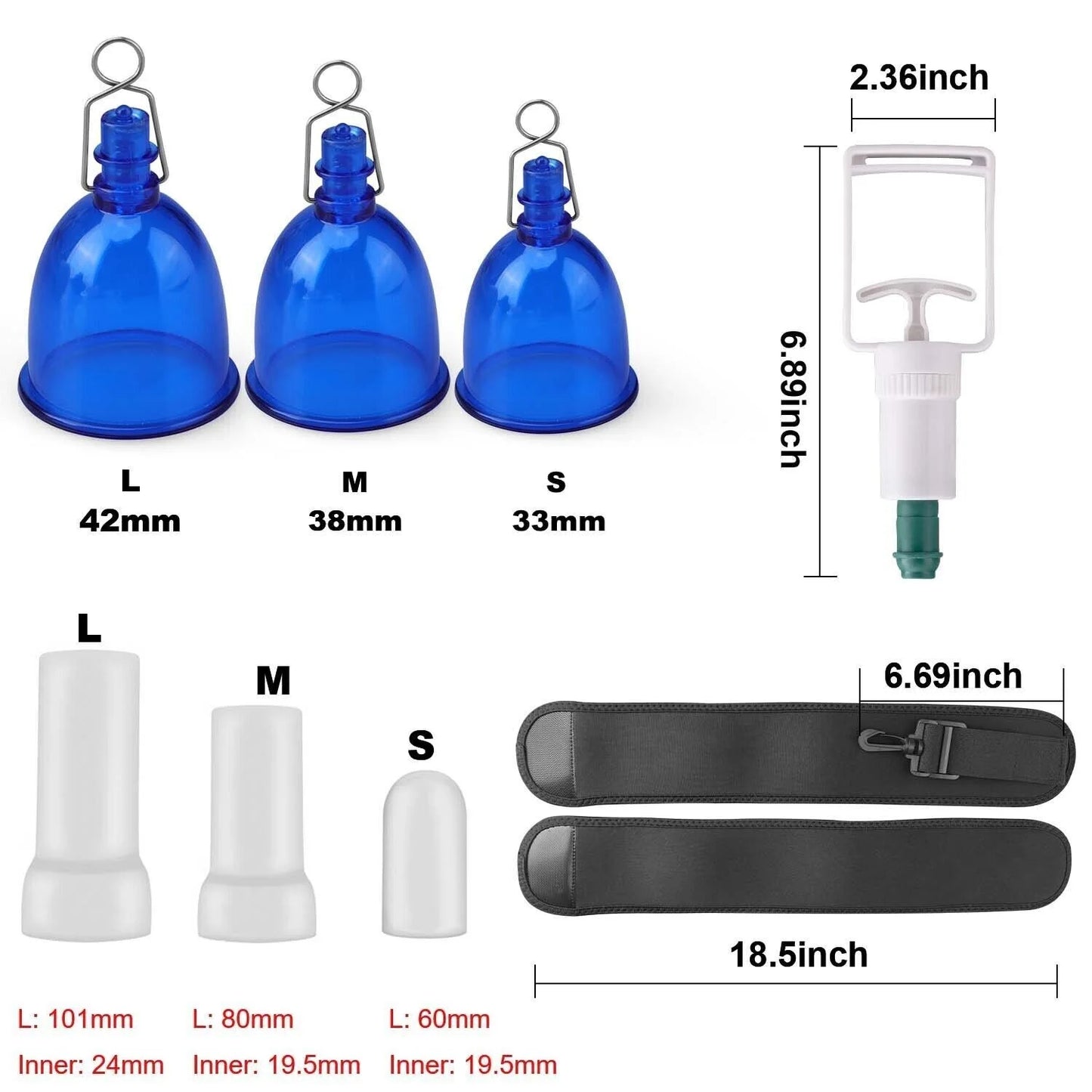 Home Health Products Cupping Set Relaxing Muscle Negative Pressure Vacuum Cup Stretching Trainer Chinese Cupping Male Essential