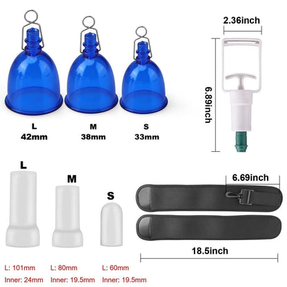 Home Health Products Cupping Set Relaxing Muscle Negative Pressure Vacuum Cup Stretching Trainer Chinese Cupping Male Essential