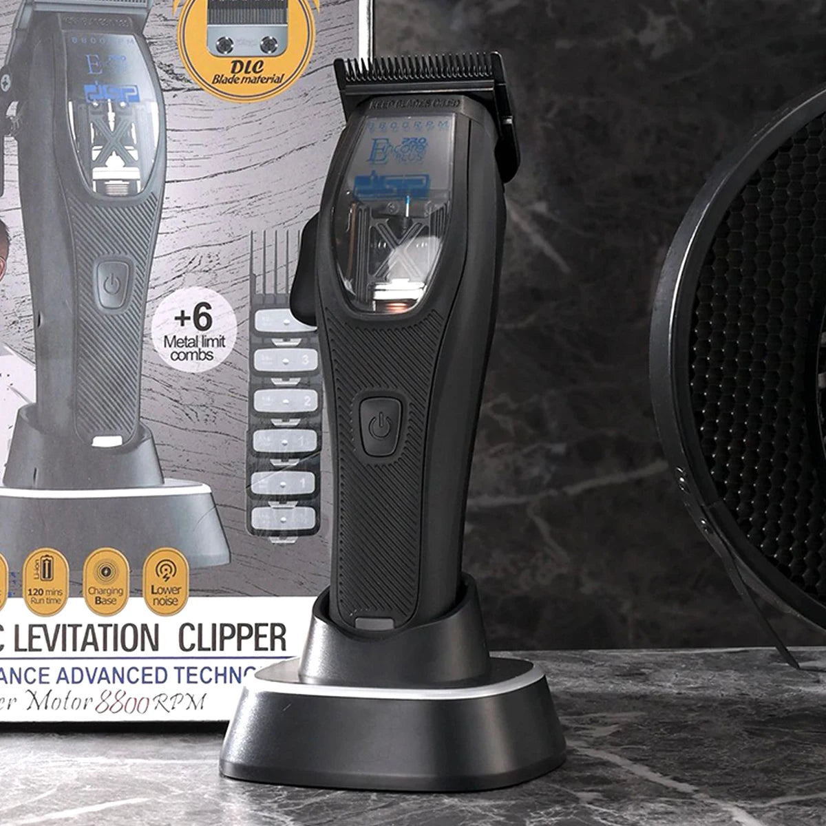3 Color Cover Professional 10000RPM Magnetic Motor Hair Clipper High Power Hair Cutting Machine Barber Trimmer