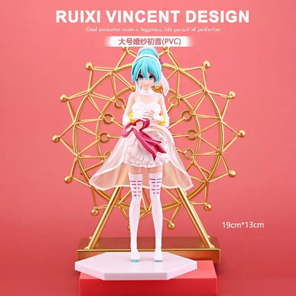 Anime Figure Hatsune Miku Model Statue Doll Beautiful Girl Sailor Moon Rem Asuna Cosplay Merchandise Collectible Gift For Fans