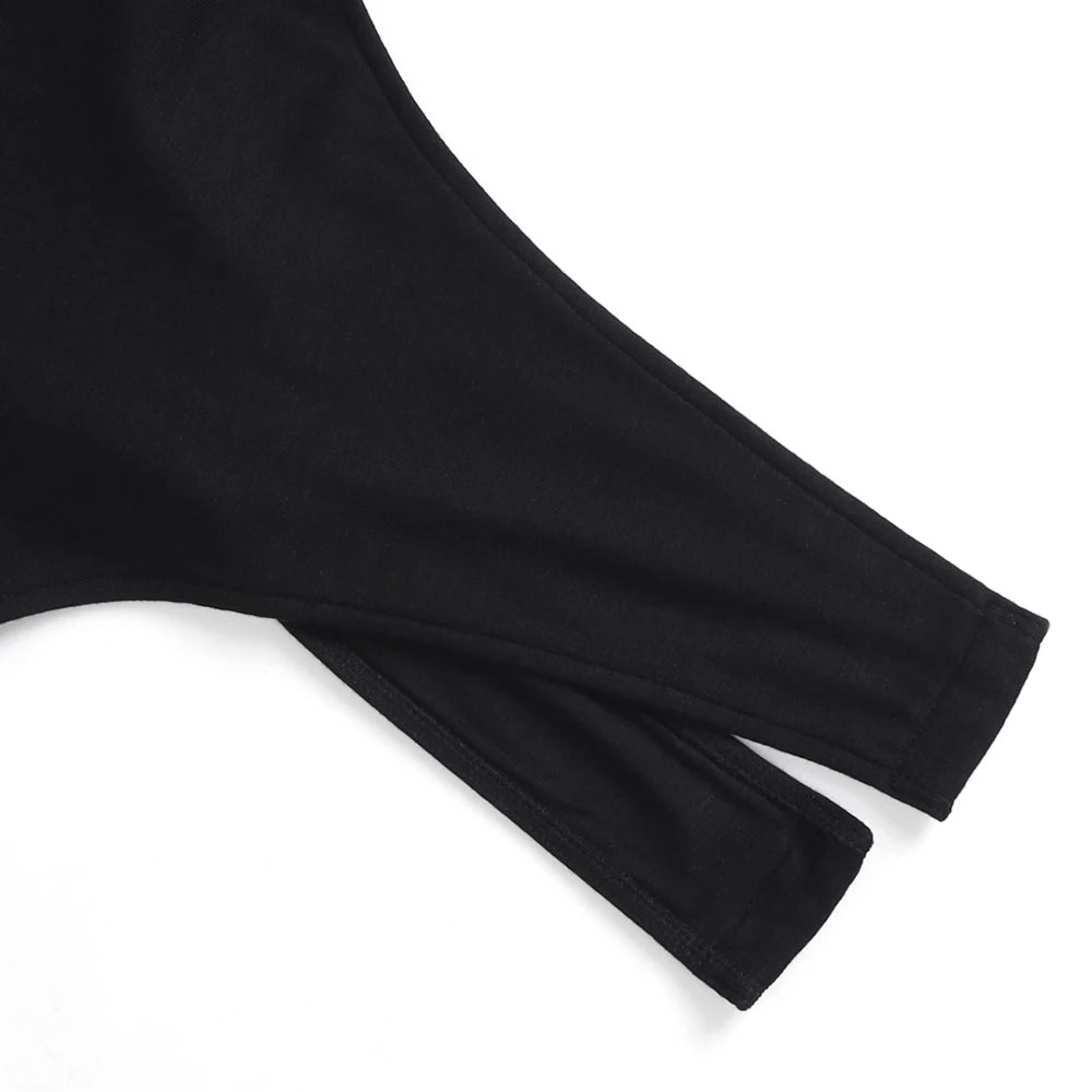 Women Black Lace Trim Bodysuit Elegant V-Neck Sleeveless Tank Top Slim Fit Sexy Bodycon Jumpsuit Basic Summer Bodysuits