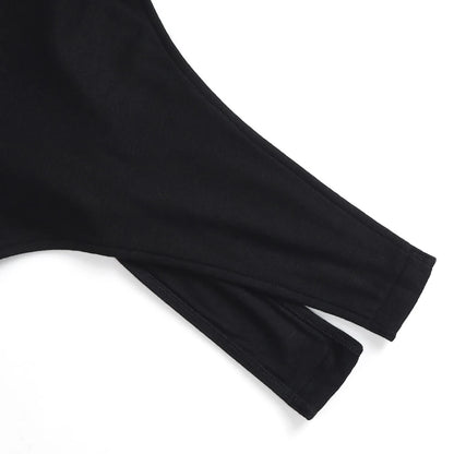 Women Black Lace Trim Bodysuit Elegant V-Neck Sleeveless Tank Top Slim Fit Sexy Bodycon Jumpsuit Basic Summer Bodysuits