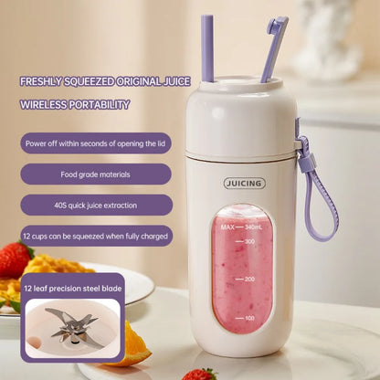 350Ml New Juicer Portable Wireless Charging Juice Cup Student Home Multifunctional Juice Office Juicer Kitchen Breakfast Tools