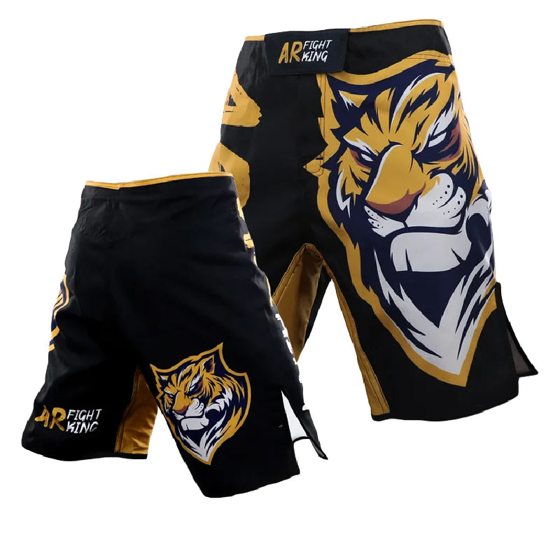 Fighter Jujitsu Sports 5-point Length Shorts Gym Jujitsu Taekwondo Thai Boxing Shorts Fighter Dress MMA Boxing Pants Size XXS-XL