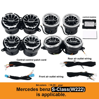 For Mercedes Benz W205 C-Class GLC X253 W213 E-Class W222 S-Class W117/W156/W176 CLA GLA Turbine Nozzle Air Vents Ambient Light