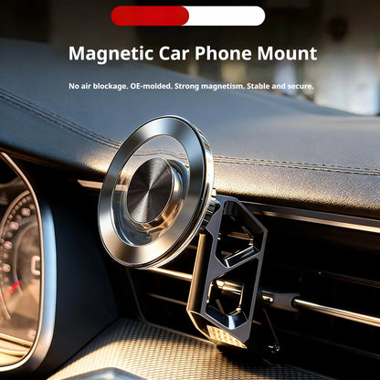 1Set ABS Material For Porsche Macan 2014-2021 Cayenne 2018-2022 Special Car Magnetic Phone Holder Fixed Bracket Stand Mobile