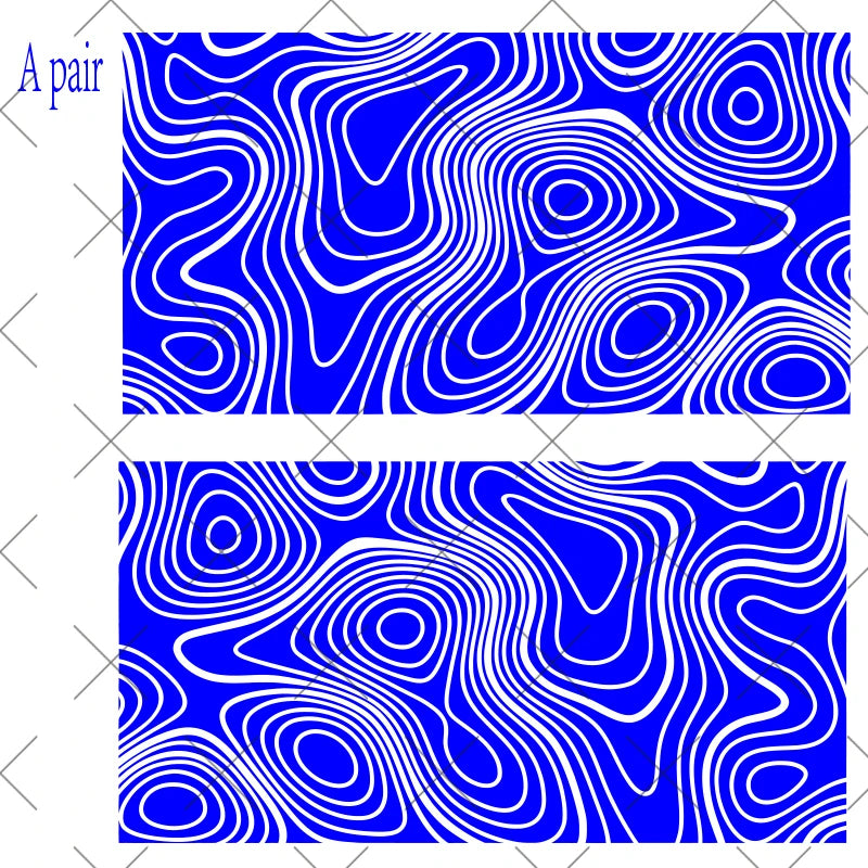 Topography Map A Pair Car Sticker for Triangular Window Decoration Universal All Vehicles Accessories PVC Waterproof Vinyl Decal