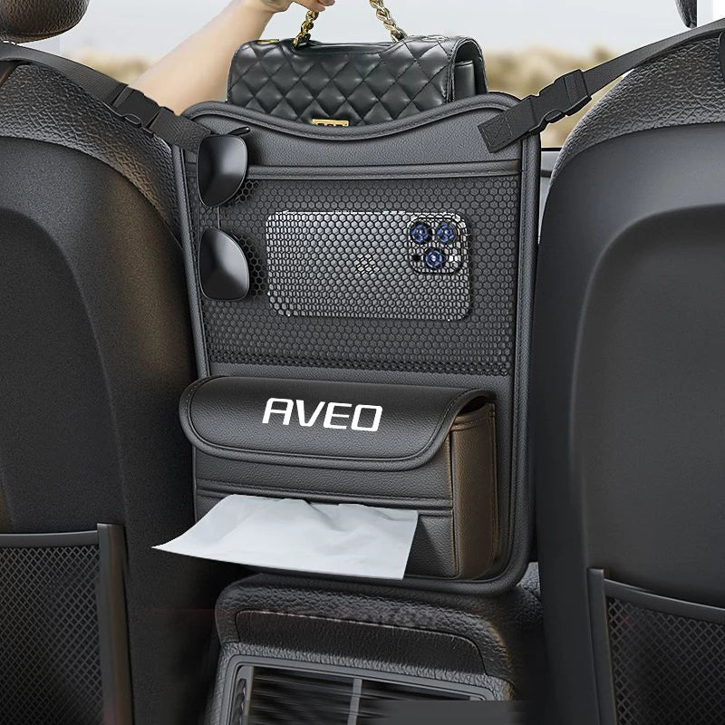 Car Organizer For Chevrolet Aveo Seat Storage Box Car Hanging Storage Bag Tissue Box Car Stowing Tidying Storage Pocket