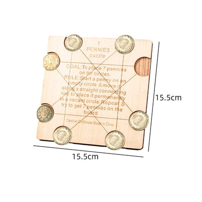Penny Baffling Puzzle Difficult Brain Teasers for Adults & Kids Educational Toys IQ Logic Challenge Juegos De Inteligencia