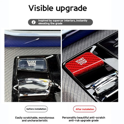 For BMW 5 7 X3 series i5i7 G45 G60 G70 2023-2026 Real carbon fiber one-key start button decorative stickers interior accessories