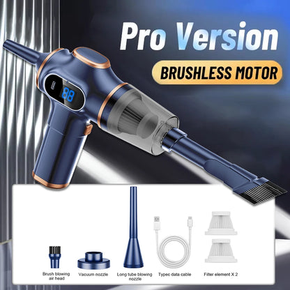 2In1 Motor Car Vacuum Cleaner Wireless Handheld Mini Vacuum Cleaner Strong Suction Cleaning Machine Robot Vacuum Cleaner
