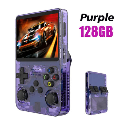 Open Source R36S Retro Handheld Video Game Console Linux System 3.5 Inch IPS Screen Portable Pocket Video Player 64GB Games Gift