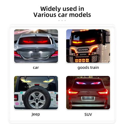 APP Remote Control Truck Devil Eye LED Pixel Panel Light 12-24V DIY Custom Text Lighting Scrolling Foldable For Board Windshield