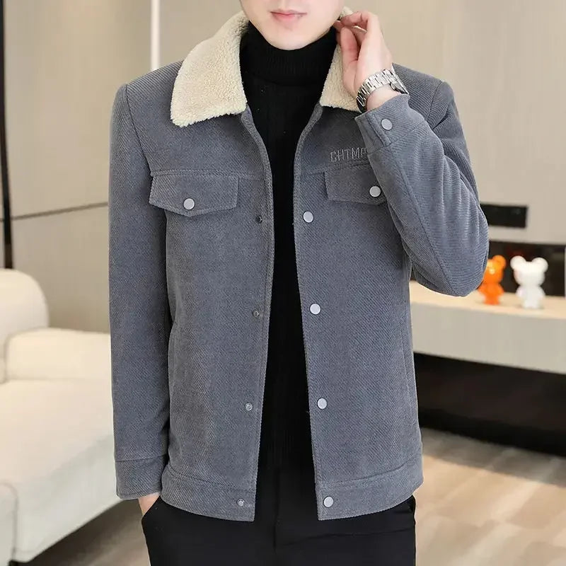 Warm Winter Coat for Men Solid Color High Quality Jacket Man Stylish Cheap Sale Work Korean Reviews Many Harajuku Deals New In