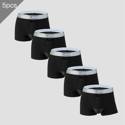 5pcs Men's spermatic cord bullet separation underwear scrotal episcular vein underpants ice silk pouch varicose men's boxers