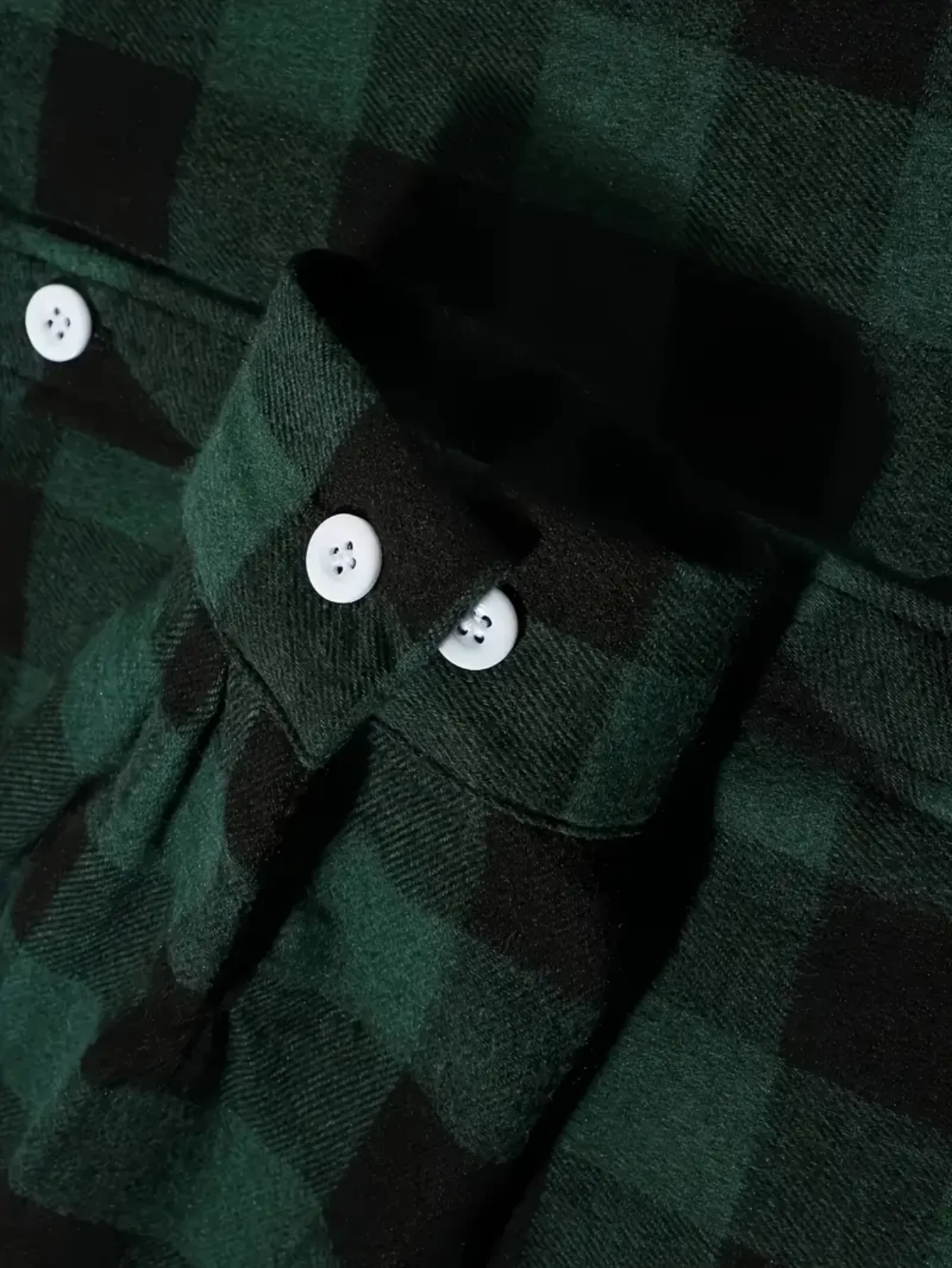 LVLAEA Plaid Pattern Men Fall Winter Buttonup Streetwear Long Sleeve Lapel Collar Pocket Decoration Trendy Y2K Tated Shirt for M