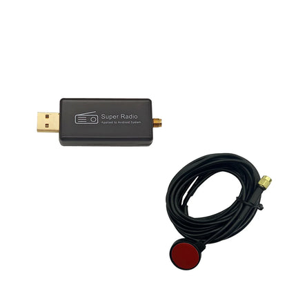 Universal Car Radio AM/FM Stereo Adapter Receiver USB Stick Antenna Box Applied to Android System APK Control