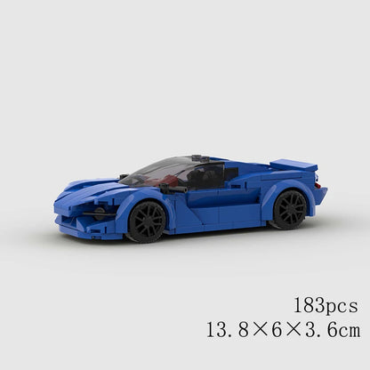 Classical Car Speed MOC SUV Racing Police Model Building Bricks Roadster Vehicle City Super Race Blocks Technical Christmas gift