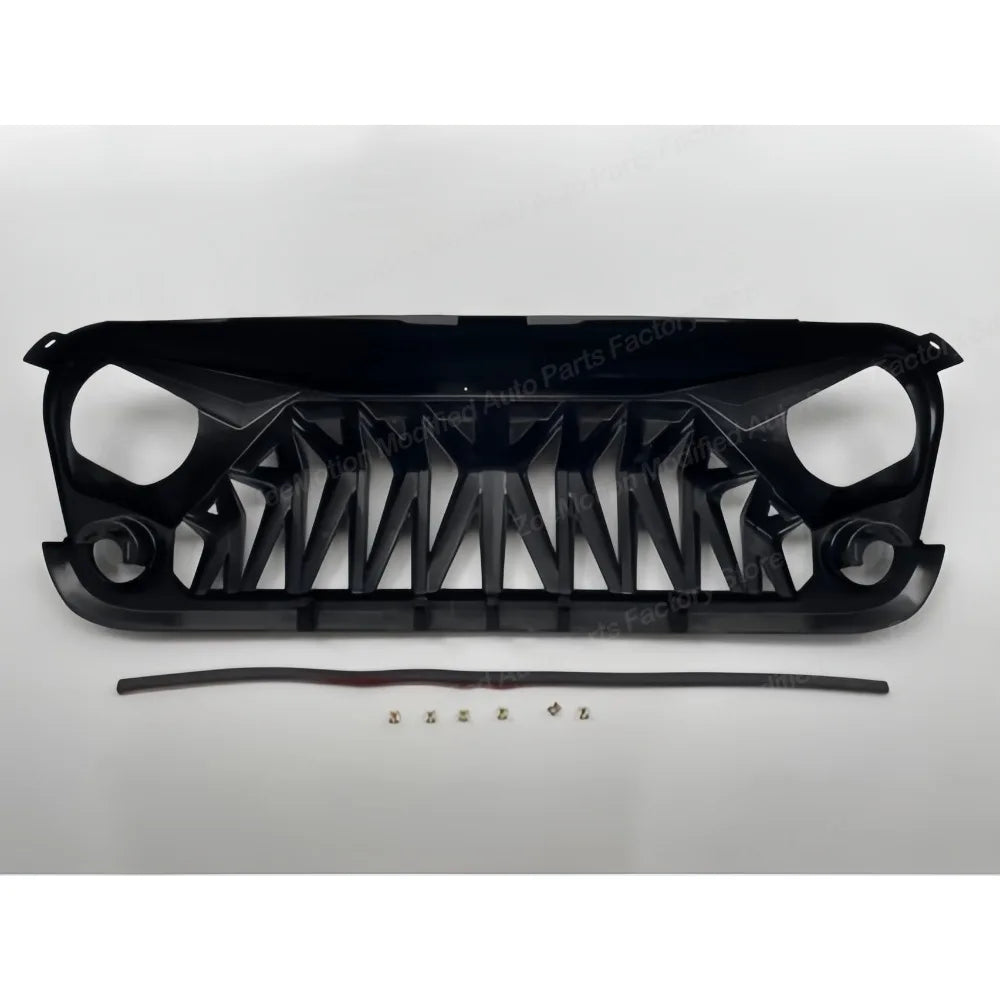 Shark Style for Jeep Wrangler JK 2008-2017 4x4 Front Bumper Grilles Offroad Racing Grills Air Vent Cover Trim Body Kit Auto Part
