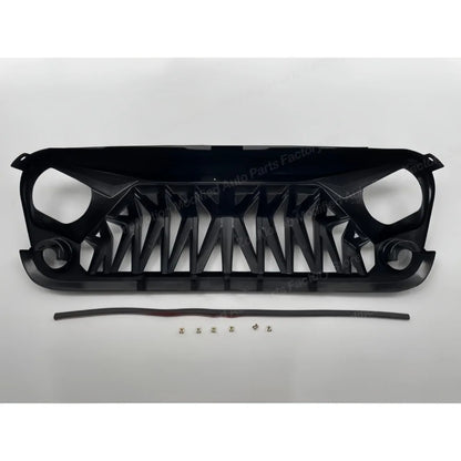 Shark Style for Jeep Wrangler JK 2008-2017 4x4 Front Bumper Grilles Offroad Racing Grills Air Vent Cover Trim Body Kit Auto Part