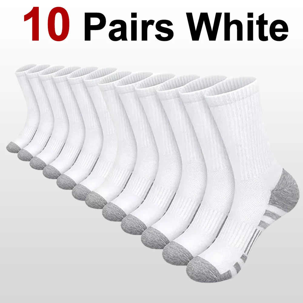 10/20/30 Pairs Men's Outdoor Sports Socks Anti Odor Absorbing Breathable Cotton Invisible Running Casual Socks for Basketball
