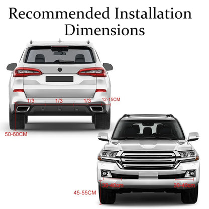 6 Or 8 Sensor Parking Kit LED Display Safe Protection Clear Alert Vehicle Reversing Assistance System