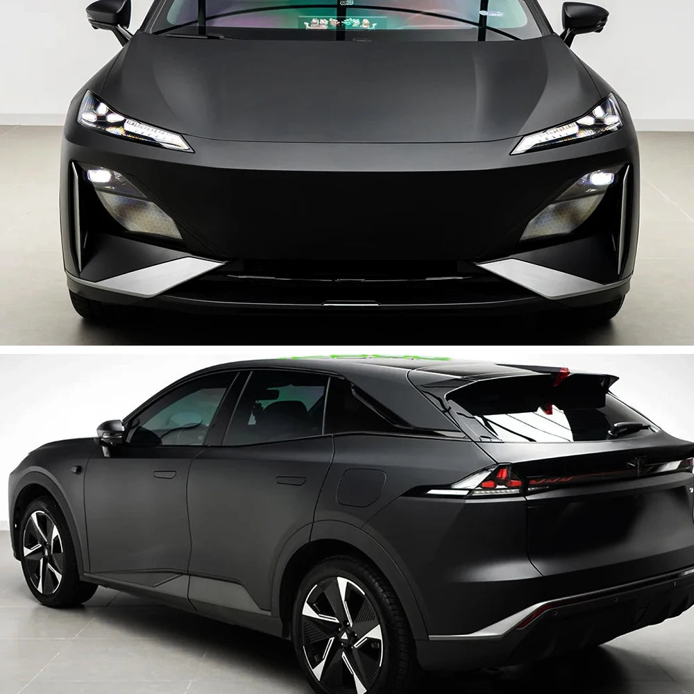 Car Sticker Vinyl Wrap Satin Black Wrapping Film PVC Bubble Free Stickers Car Accessories Auto Self Adhesive Decals Decoration