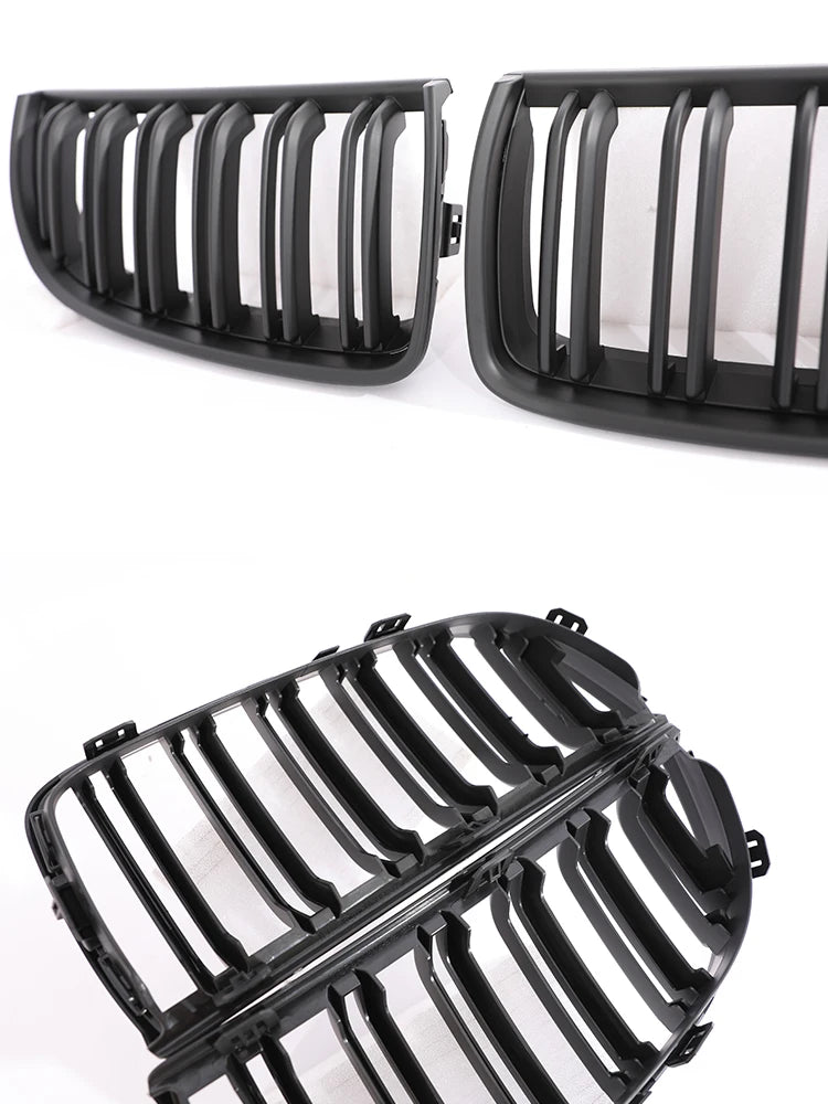 Carbon Fiber Chrome M Color Chrome Gloss Matte Black Grille Kidney Grill For BMW 3 Series E90 E91 Pre-Facelift 2005-2008 320 330