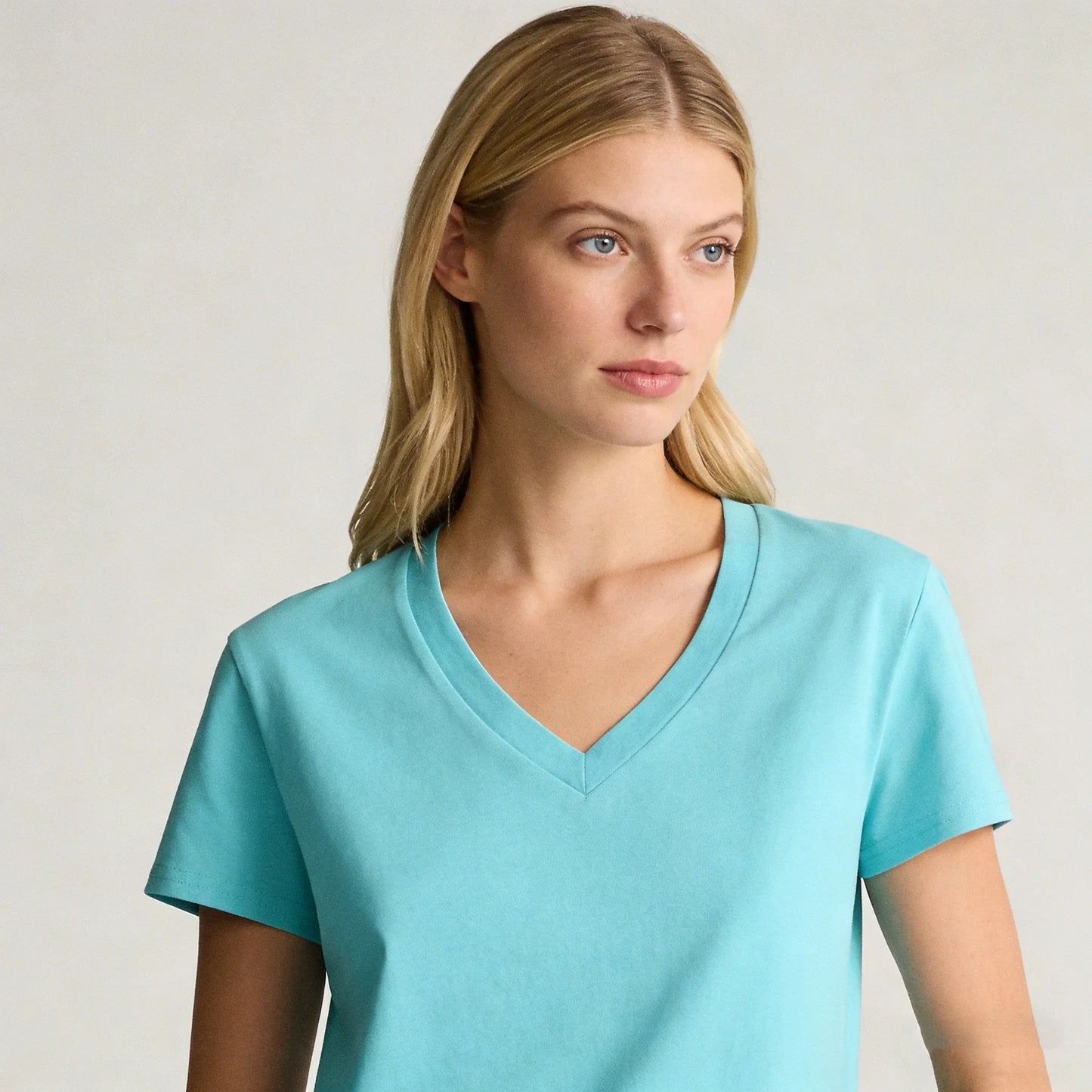 V-neck women's t-shirts and polos old money Women's clothing shirt Embroidery Classic Casual Basic Short Sleeve Polo women