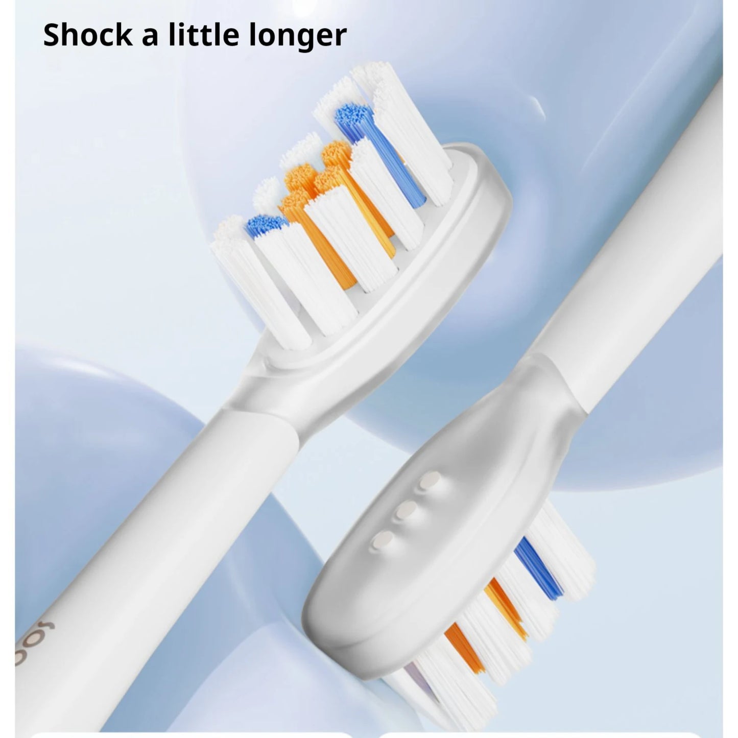 4PCS Replacement Brush Heads For SOOCAS Aura PT1 Sonic Electric Toothbrush Dupont Bristle  Original Nozzles