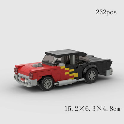 MOC Speed Sports Super Race Car Model Building Blocks Pickup Police Bricks City Racing Vehicle SUV Technical Rally Sport Toy