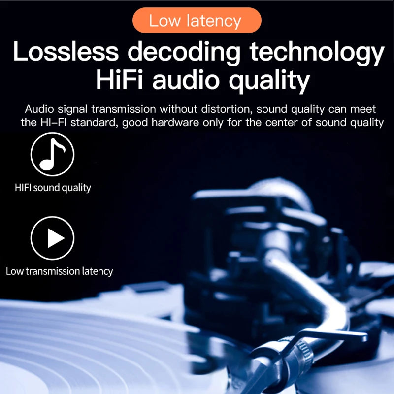 6 IN 1 DAC Bluetooth 5.3 Receiver Transmitter Optical Coaxial AUX RCA USB TF Wireless Audio Adapter Digital to Analog Converter