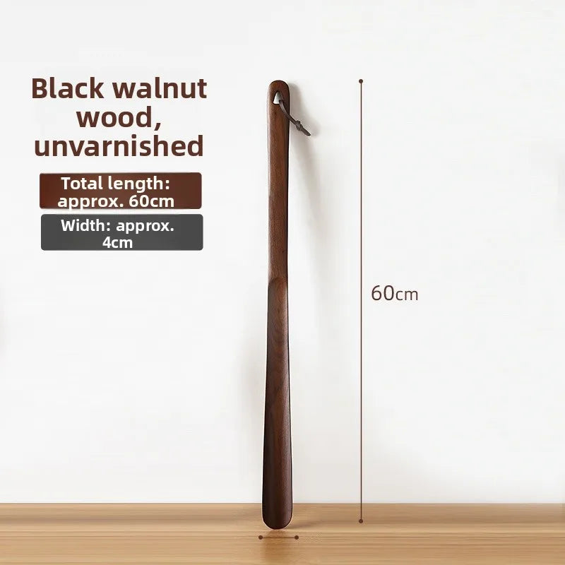 Long Handle Wooden Shoe Horn for Elderly And Pregnant Women Home Use Easy to Wear Shoes Slip on Shoe Scraper Practical Life Hack