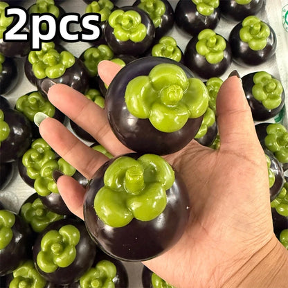 Creative Mangosteen Squishy Fidget Toy Building Block Filling No rebound Squeeze Toy ASMR Sensory Anti Stress Toys for Adults